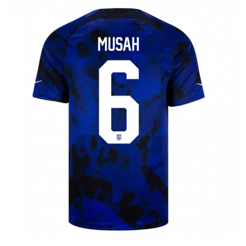 forente stater Yunus Musah #6 Bortedrakt VM 2022 Kortermet